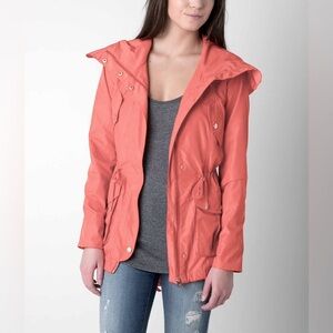 Steve Madden Drawstring Waist Hooded Jacket